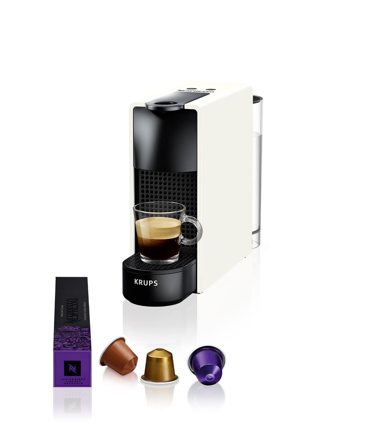 Cafetière à Capsules Manuelle 0,6 L | Expresso & Lungo | Noir/Blanc | XN110110