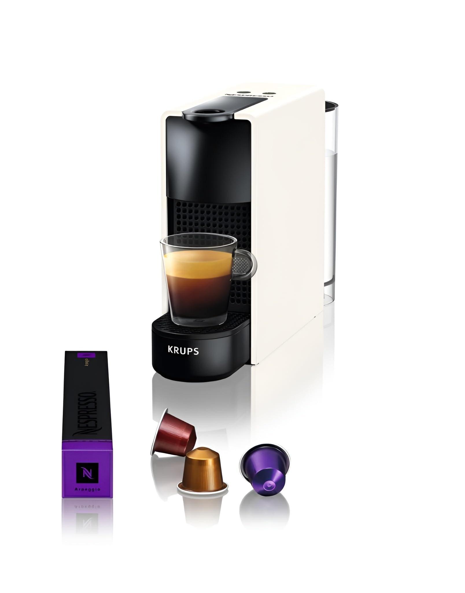 Machine à Café Capsules Compacte | 19 Bars | Expresso & Lungo | Blanc | YY2912FD