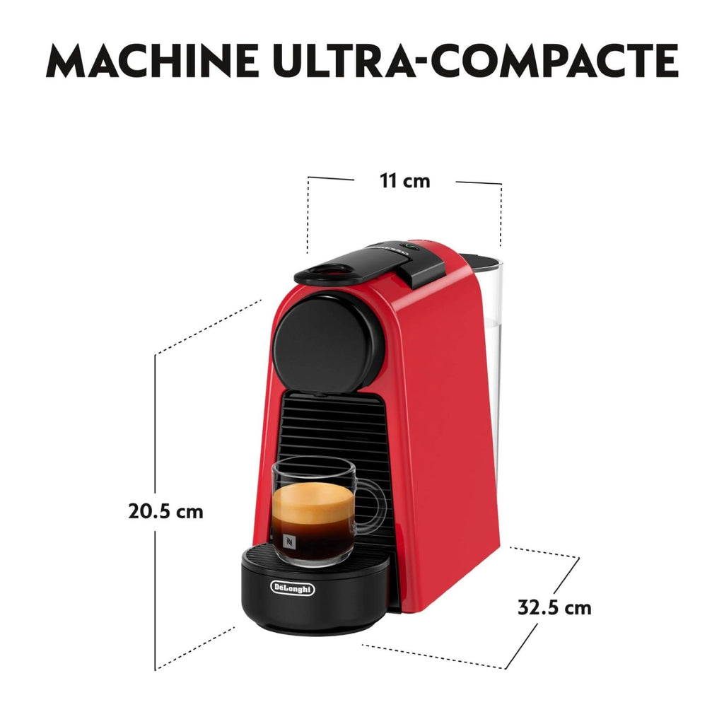 Machine à Café à Capsules Compacte | 19 Bars | Arrêt Auto | Rouge Rubis | EN85.R