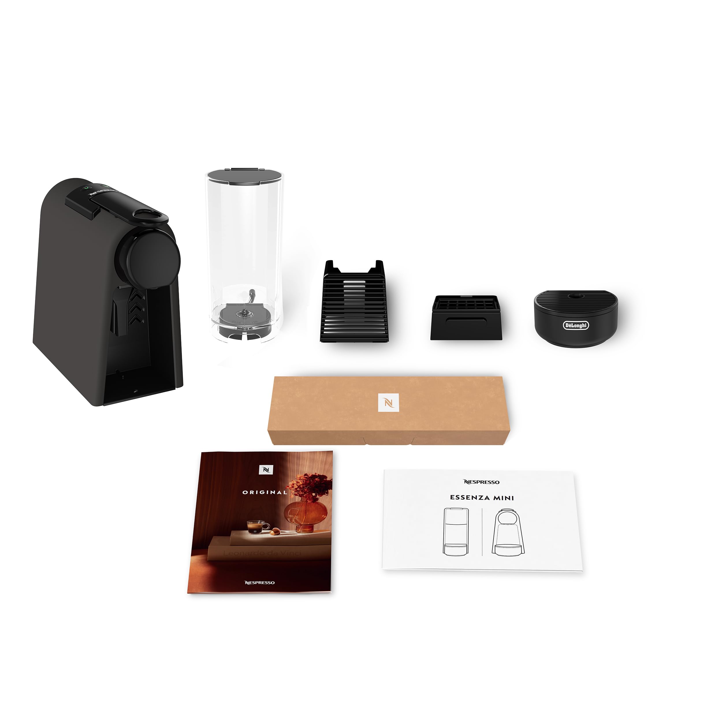 Machine à Café Capsules Compacte + Kit de Bienvenue | 19 Bars | Noir Mat | EN85.BKMT