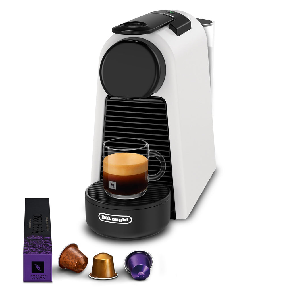 Machine à Café Automatique Monotasse | 19 Bars | Kit Bienvenue | Blanc Mat | EN85.WMT