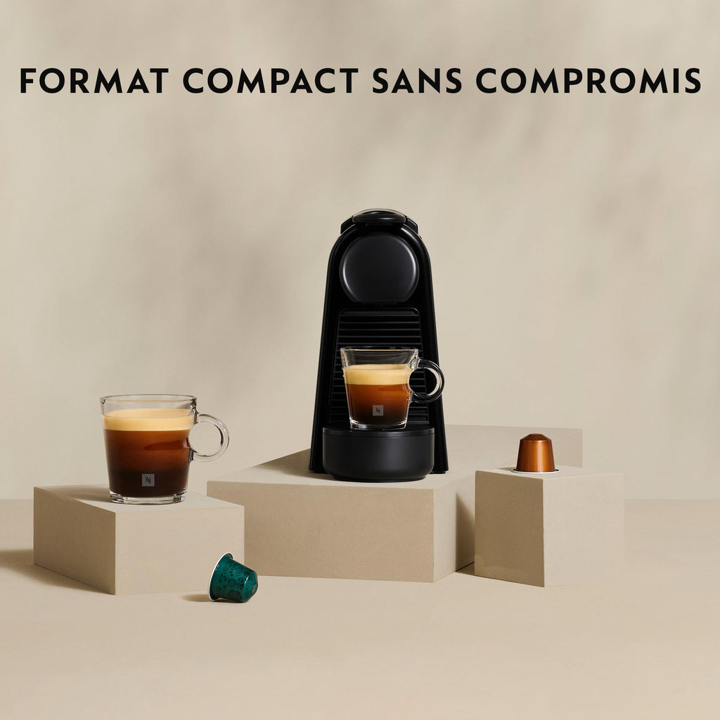 Machine à Café à Capsules Compact | 19 Bars | Expresso & Lungo | Noir Piano | EN85.B
