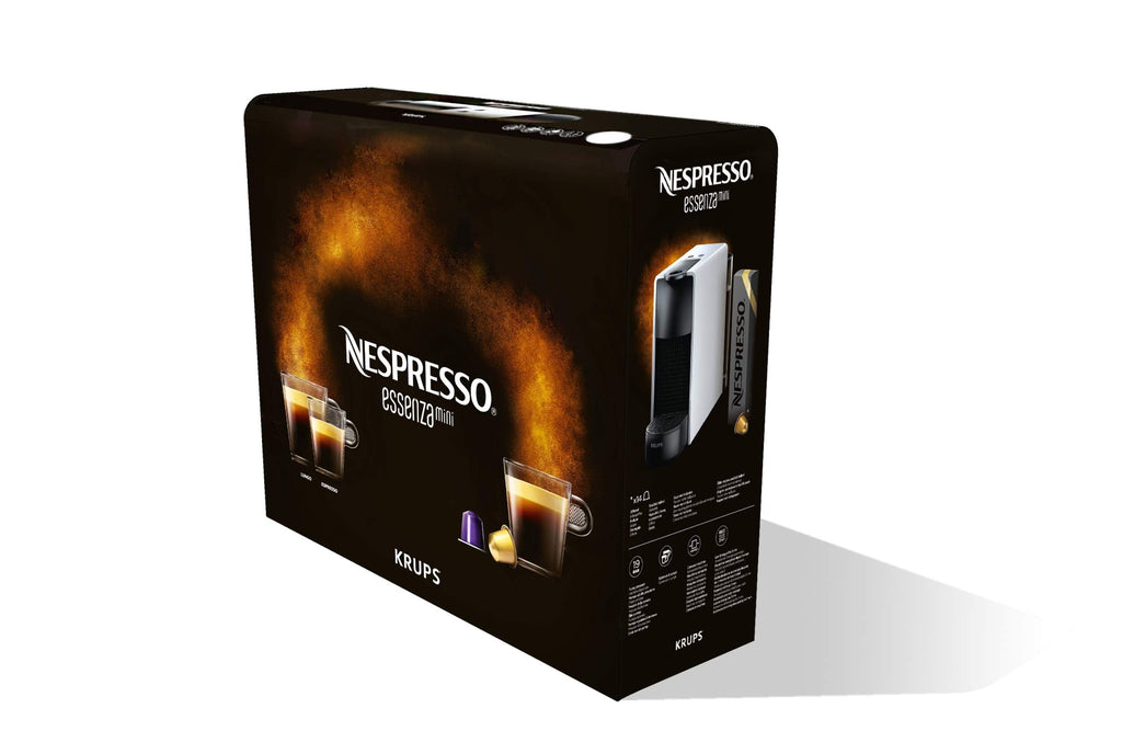 Machine à Café Capsules Mini 0,6 L | 19 Bars | Éco Énergie | Noir/Gris | XN110BRD
