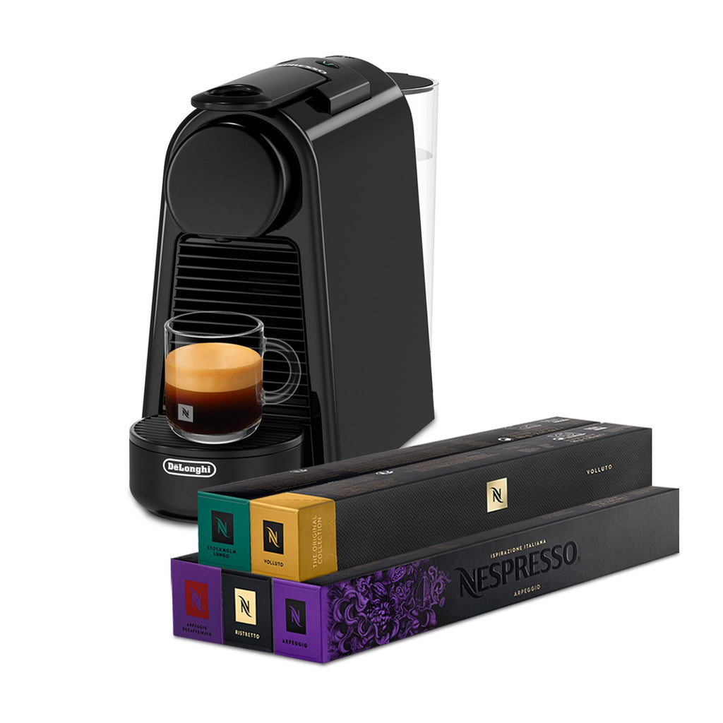 Machine à Café à Capsules Compact | 19 Bars | Expresso & Lungo | Noir Piano | EN85.B