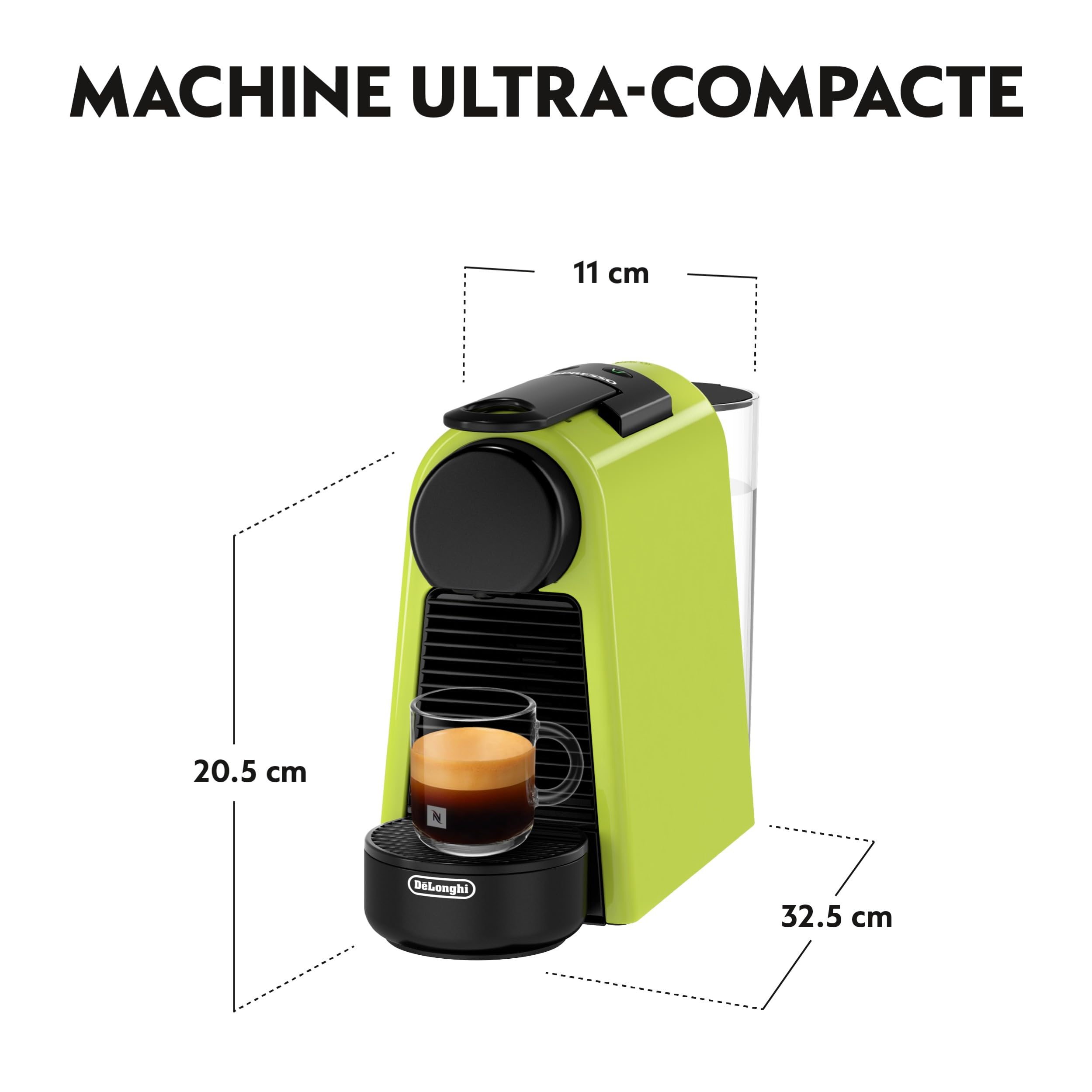 Machine à Café à Capsules + Kit Bienvenue | 19 Bars | Citron Vert | EN85.L